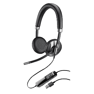 Plantronics 202581-01 Corded USB Headset With Active Noise Canceling