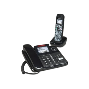 Clarity 53727 Amplified Corded And Cordless Phone System with Digital Answering System