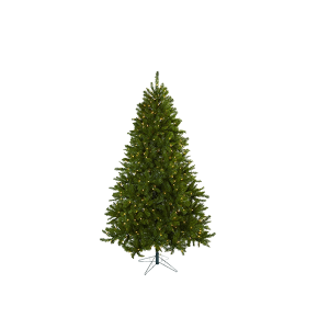 Nearly Natural 5374 7.5 ft Windermere Christmas Tree With Clear Lights