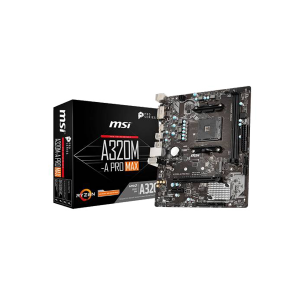 MSI A320M-A PRO MAX A320MAPMAX 32GB Memory DDR4 SDRAM Socket AM4 AMD Chipset Desktop Motherboard