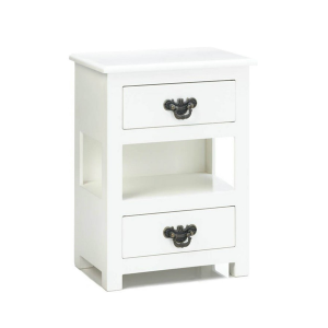 Accent Plus 10017871 Two Drawer White Mini Table