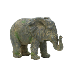 Accent Plus 10017916 Weathered Look Iron Elephant Statue