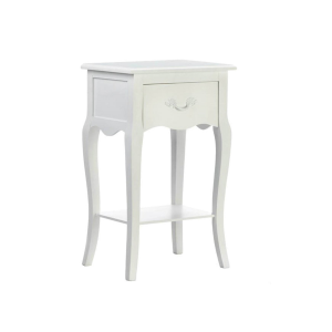 Accent Plus 10018720 Romantic Country White Night Stand or Accent Table