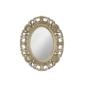 Accent Plus 10018872 Gold Scallop Border Wall Mirror Accent Plus