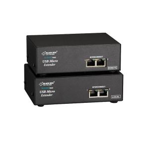 Black Box ACU4222A Dual VGA USB RS232 Audio CATx Micro KVM Extender