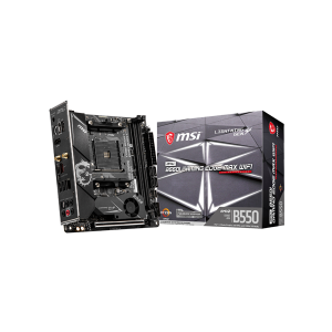 MSI MPG B550IGEDWIFIMAX 64 GB DDR4 SDRAM Socket AM4 AMD Ryzen 9 Desktop Motherboard