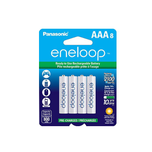 Panasonic BK-4MCCA8BA Eneloop 2100 AAA Cycle, Ni-MH Pre-Charged Rechargeable Batteries 8 Pack