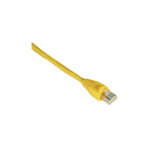 Black Box EVNSL644-0001-25PAK 1 Feet CAT6 550MHz Stranded Ethernet Patch Cable Yellow Pack Of 25