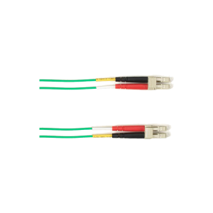 Black Box FOCMP10-001M-LCLC-GN 1 m Colored Fiber OM3 50-Micron Multimode Fiber Optic Patch Cable