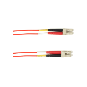 Black Box FOCMP10-010M-LCLC-RD 10 m Colored Fiber OM3 50-Micron Multimode Optic Patch Cable Red
