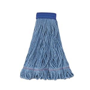 Boardwalk BWK504BL Super Loop Wet Mop Head Cotton Synthetic Fiber X-Large Blue 12/Carton