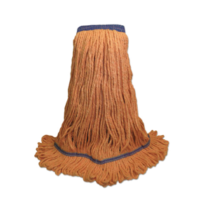 Boardwalk BWK504OR Super Loop Wet Mop Head Cotton Synthetic Fiber X-Large Orange 12/Carton