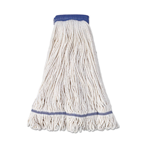 Boardwalk BWK504WH Super Loop Wet Mop Head Cotton Synthetic Fiber X-Large Size White 12/Carton