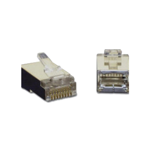 C2G 27576 RJ45 Shielded Cat5 Modular Plug for Round Solid Or Stranded Cable 10 Pack