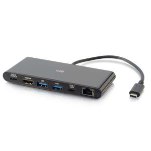 C2G 28845 USB-C Docking Station with 4K HDMI Ethernet USB and Power Delivery