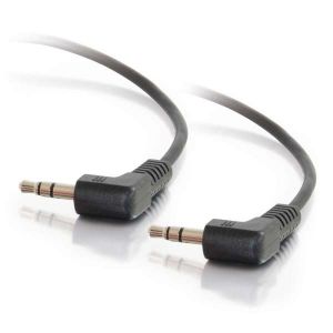 C2G 40582 1.5ft 3.5mm Right Angled M/M Stereo Audio Cable