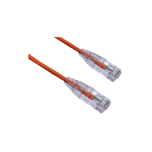 Axiom C6ABFSB-O3-AX 3 FT CAT6A BENDnFLEX Ultra-Thin Snagless Patch Cable 650mhz (Orange)