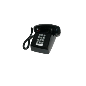 Cortelco ITT-2500-27M-BK Traditional Desk Phone With Message