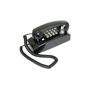 Cortelco ITT-2554-MD-BK Wall ValueLine Black Phone