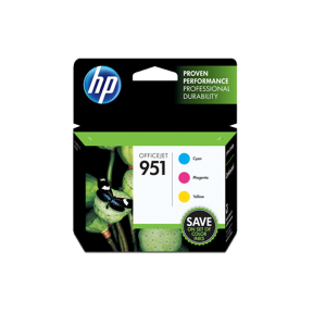 HP 951 CR314FN#140  3 pack Cyan Magenta Yellow Original Ink Cartridges