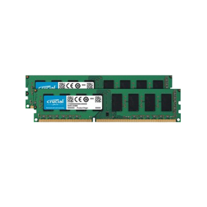 Crucial CT2K102464BD160B 16GB Kit 2 x 8GB DDR3L-1600 UDIMM Memory