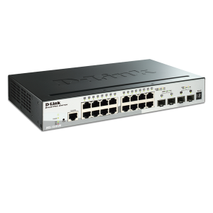 D-Link DGS-1510-20 16 Port Gigabit Stackable Smart Managed Switch with 2 SFP and 2 10GbE SFP+ ports