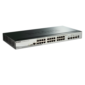 D-Link DGS-1510-28X 24 Port Gigabit Stackable Smart Managed Switch with 4 10GbE SFP+ ports