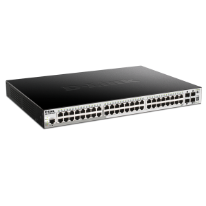 D-Link DGS-1510-52XMP 52 Port Gigabit Stackable Smart Managed PoE Switch including 4 10GbE SFP+ ports 370W PoE Budget