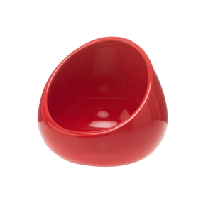 DecoFLAIR 12010754 Ceramic Boom Sound Bowl Cherry Red