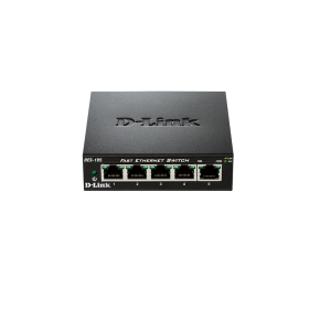 D-Link DES-105 5-Port 10/100 Unmanaged Metal Desktop Switch