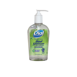 Dial Professional DIA01585 Antibacterial Gel Hand Sanitizer with Moisturizers, 12/Carton