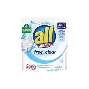 Dial Professional DIA73978EA  All Mighty Pacs Free and Clear Super Concentrated Laundry Detergent 39/Pack