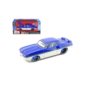 Maisto 31040blue 1969 Pontiac Firebird Blue / White All Stars 1/24 Model Car