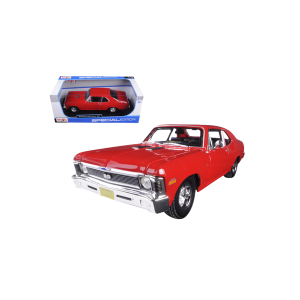 Maisto 31132r 1970 Chevrolet Nova SS Coupe Red 1/18 Model Car