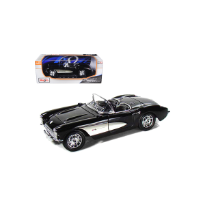 Maisto 31139bk 1957 Chevrolet Corvette Black 1/18 Model Car