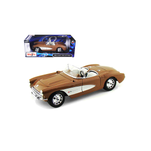 Maisto 31139brnz 1957 Chevrolet Corvette Bronze 1/18 Model Car