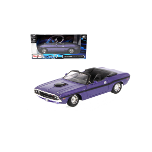 Maisto 31264pur 1970 Dodge Challenger R/T Convertible Purple 1/24 Model Car