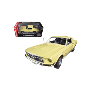 Autoworld AMM1038 1967 Ford Mustang 2+2 GT Aspen Gold Limited to 1250pc 50th Anniversary 1/18 Car