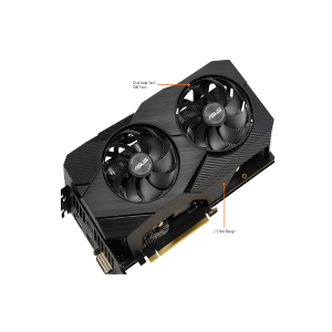 ASUS (DUAL-RTX2060-6G-EVO) GeForce RTX 2060 DUAL EVO 6 GB GDDR6 Graphics Card 