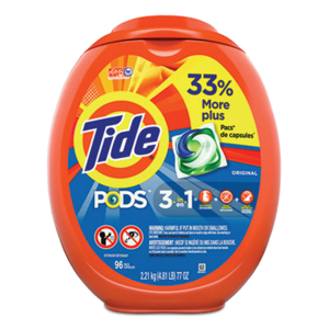 Procter & Gamble PGC80145 Tide Detergent Pods 96 per Tub 4 Tubs/Carton