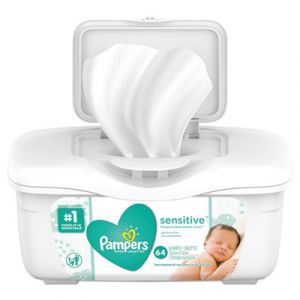 Procter & Gamble PGC19505CT Sensitive Baby Wipes White Cotton Unscented