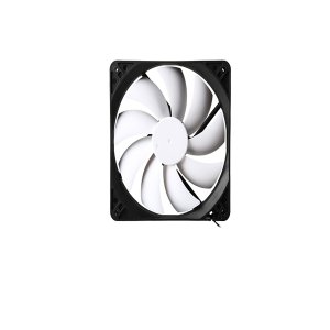 Fractal Design  R3 FD-FAN-SSR3-140-WT Silent Series R3 140mm Silence Optimized Rifle Bearing Black/White Computer Case Fan