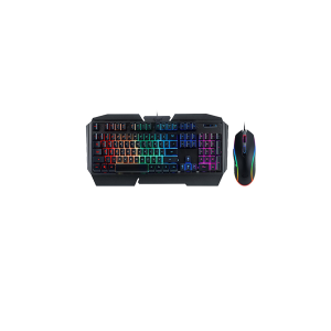 Rosewill FUSION C31 Gaming Keyboard and Mouse Combo, Mechanical Switch Feel Keyboard 9 Pre-Programmed Lighting Effects, On-the-Fly Mouse DPI Setting up to 3200 dpi, RGB LED Backlit