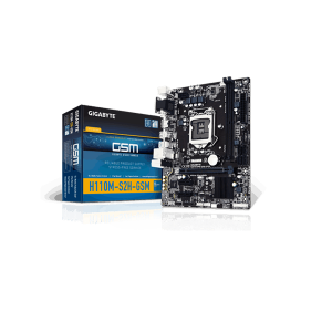 Gigabyte Ultra Durable GA-H110M-S2H GSM Socket H4 LGA-115132 GB DDR4 Motherboard