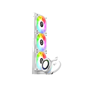 Lian Li GALAHAD AIO360 RGB White -Triple 120mm Addressable RGB FANS 