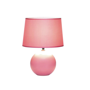 Gallery of Light 10018016 Ceramic Sphere Base Table Lamp Pink