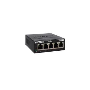 NETGEAR GS305-300PAS Gigabit Ethernet Unmanaged Switch (GS305) - Desktop, Sturdy Metal Fanless Housing