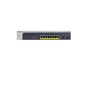 Netgear ProSAFE GS510TPP-100NAS 8-Port PoE Gigabit Smart Managed Switch with 2 SFP Ports