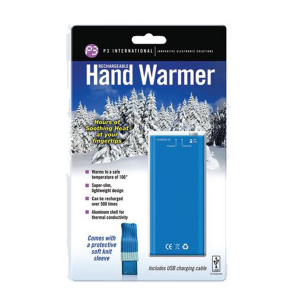 P3 INTERNATIONAL P3-P8420-Blue Rechargeable Hand Warmer