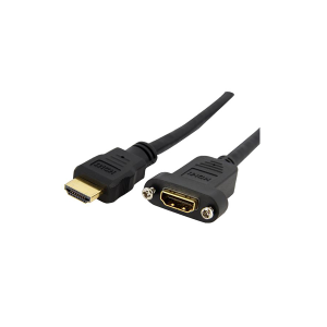 Startech HDMIPNLFM3 3 ft Standard HDMI Cable for Panel Mount - F/M